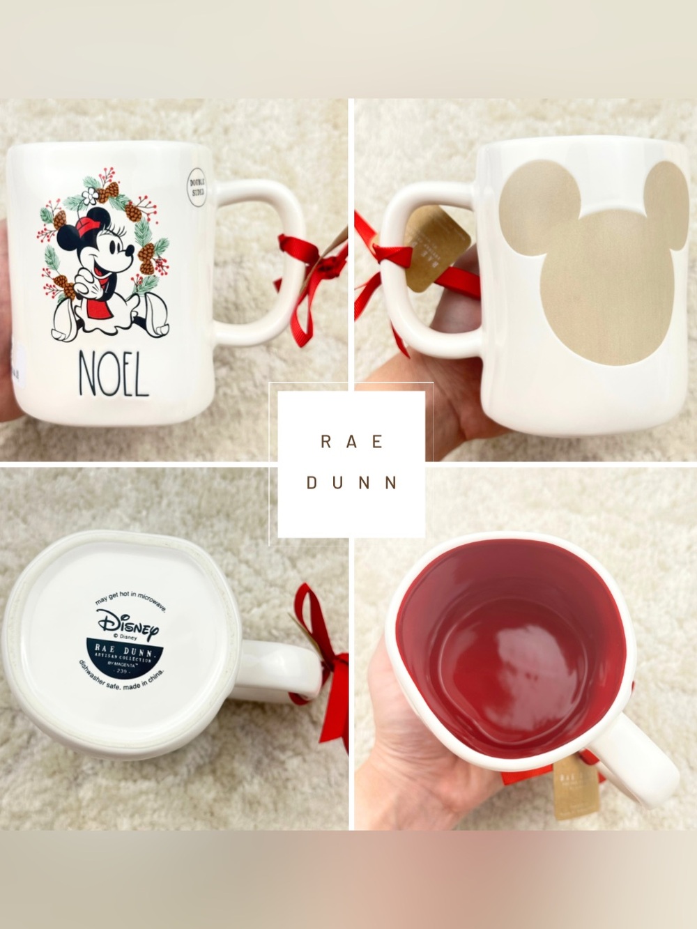 Rae Dunn Disney Christmas Mug